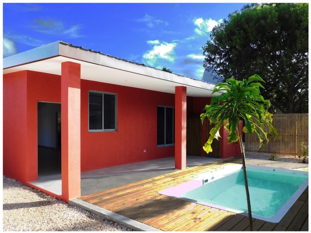 Te verstrekken hypothecaire lening op een vrijstaande recent gebouwde vakantiewoning met zwembad bestemd voor de verhuur te Kralendijk