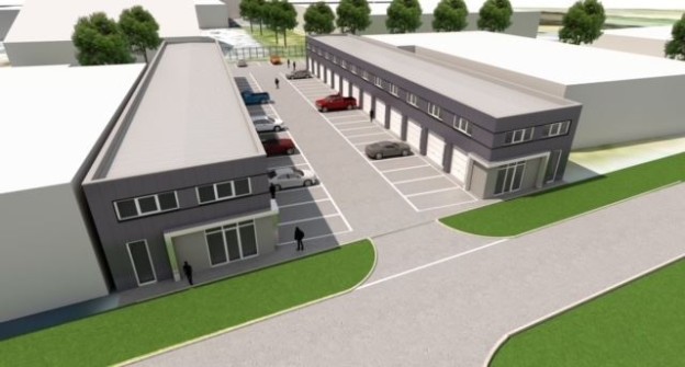 Te verstrekken hypothecaire lening op een nieuw te bouwen bedrijfsruimte met kantoor bestemd voor de verhuur te Almere (met twee eigen parkeerplaatsen)