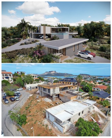 Te verstrekken hypothecaire lening op een nieuw te bouwen Luxe villa (in aanbouw) met infinity pool en twee zelfstandige appartementen bestemd voor de verhuur te Willemstad, Curaçao